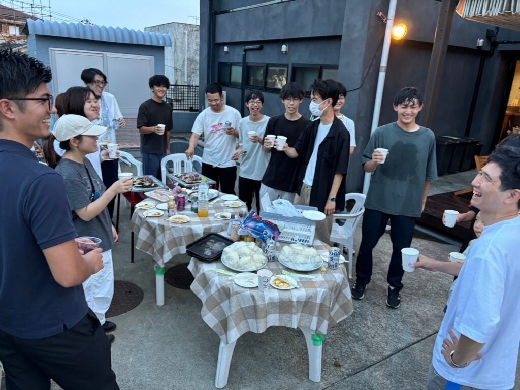 おしんドローンスクール×一橋大学　夏のドローン合宿　BBQ