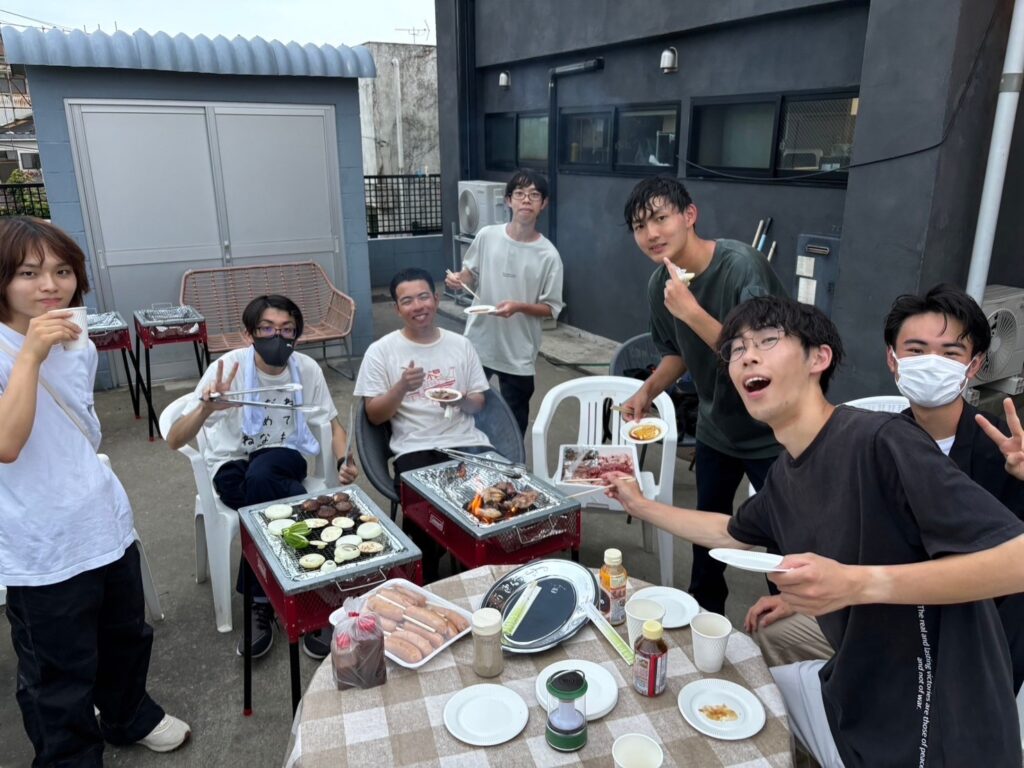 おしんドローンスクール×一橋大学　夏のドローン合宿　BBQ