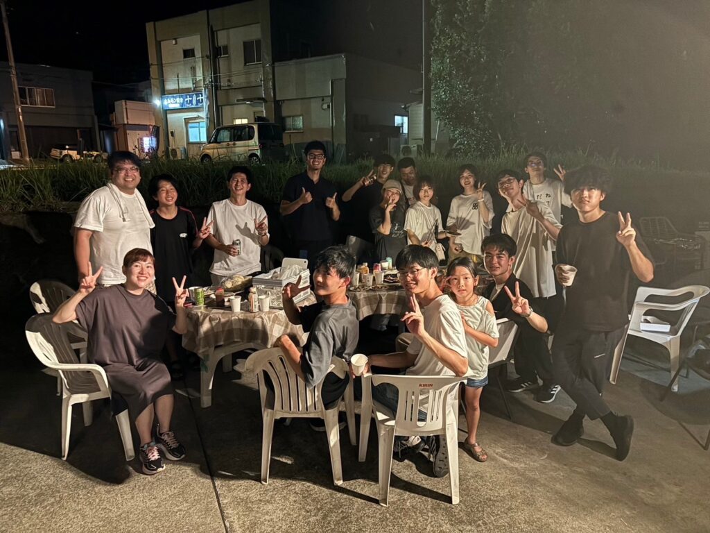 おしんドローンスクール×一橋大学　夏のドローン合宿　BBQ