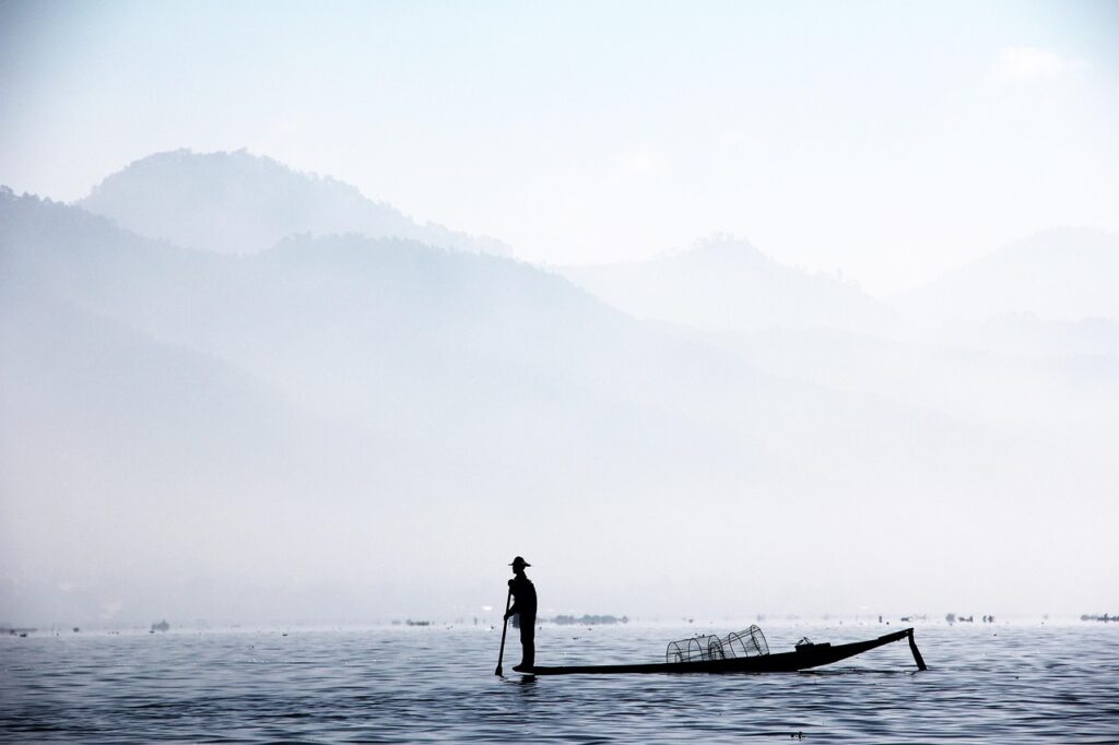 インレー湖の画像