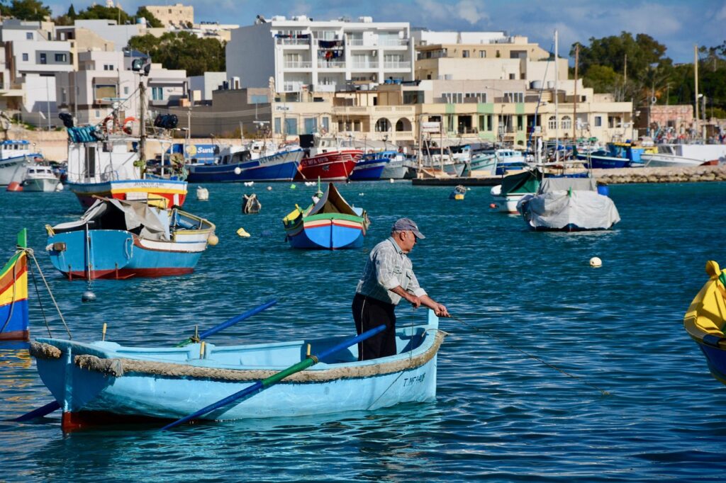 マルサシュロック漁港（Marsaxlokk）の画像