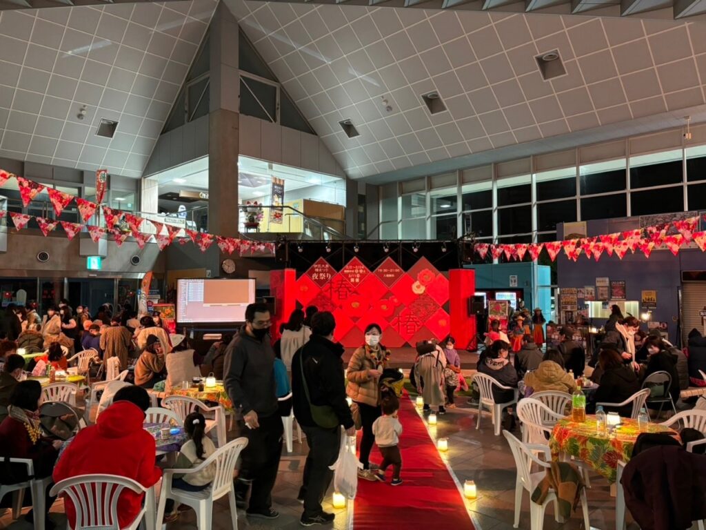 ハワイアンイベント会場の様子