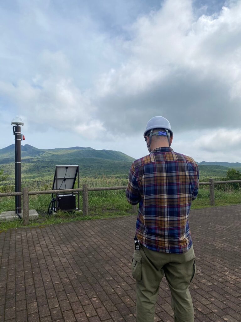 三原山　ドローン練習