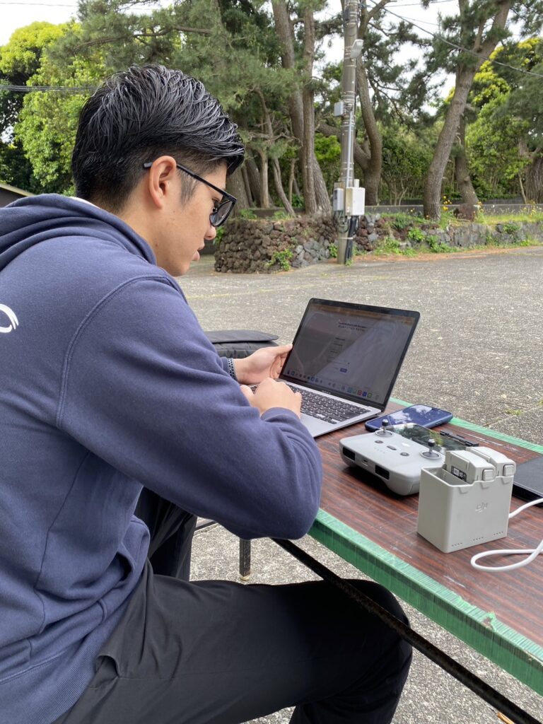 伊豆大島　遠隔操縦失敗