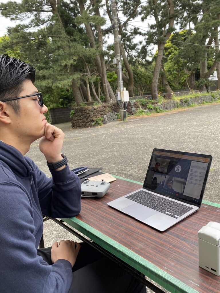 伊豆大島　遠隔操縦失敗