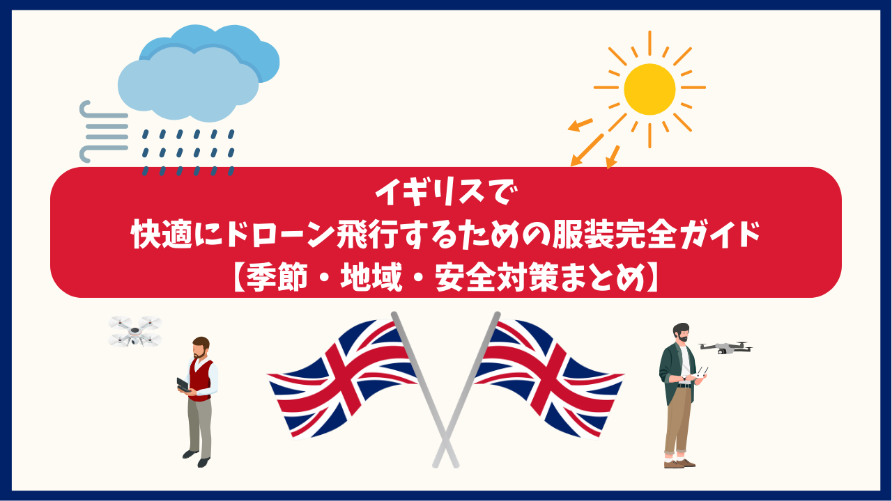 イギリスのドローン飛行時のおすすめ服装のサムネ